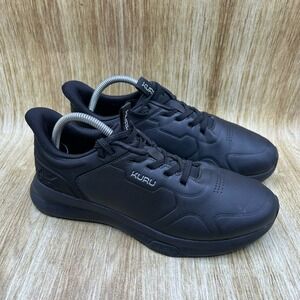 KURU Shift Walking Shoes Women's 9.5 Black Leather Anti-Slip Orthopedic Sneakers